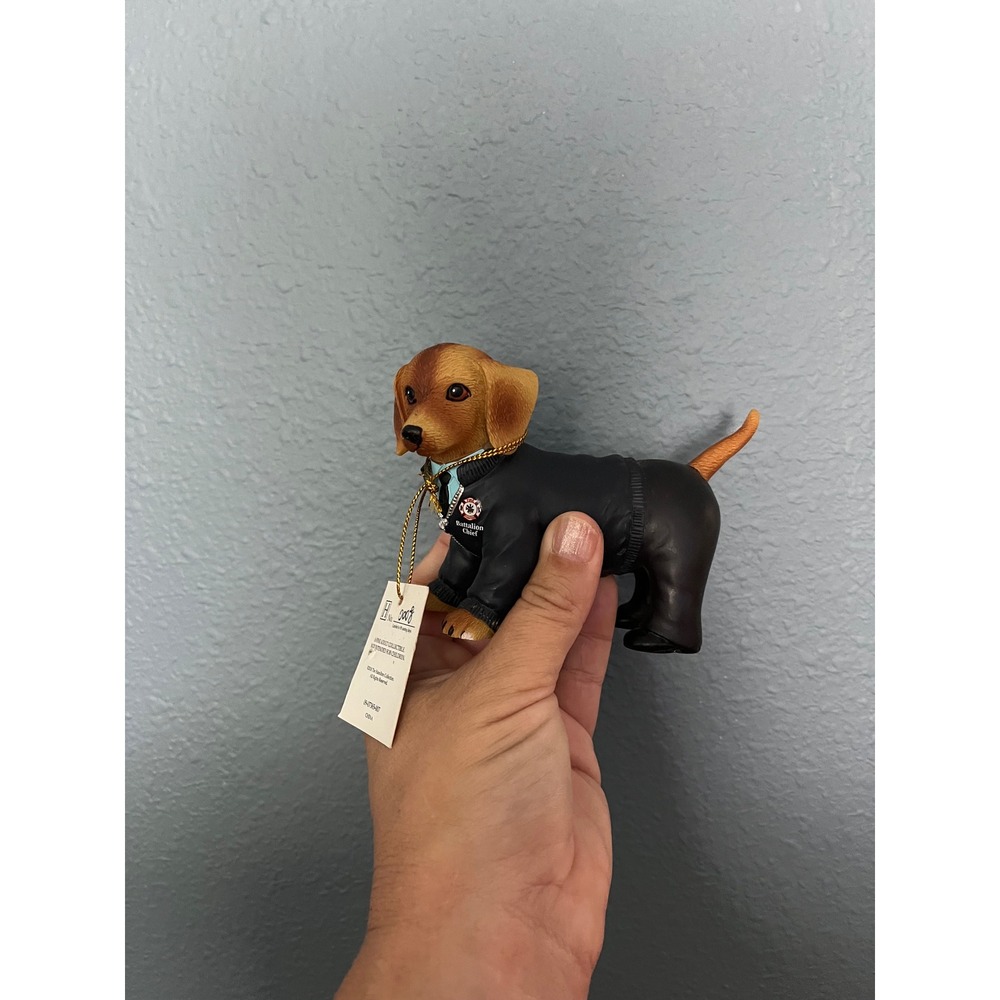 Hamilton Collection The Big Dog Fur-ever‎ Firefighter Dachshund Battalion Chief